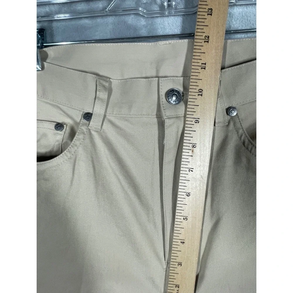 Brooks Brothers Mens Khaki Chino Pants Polyester Blend Casual W36 L32